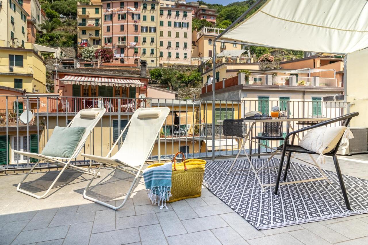 Wanderjohn Penthouse 5Terreparco Daire Riomaggiore Dış mekan fotoğraf